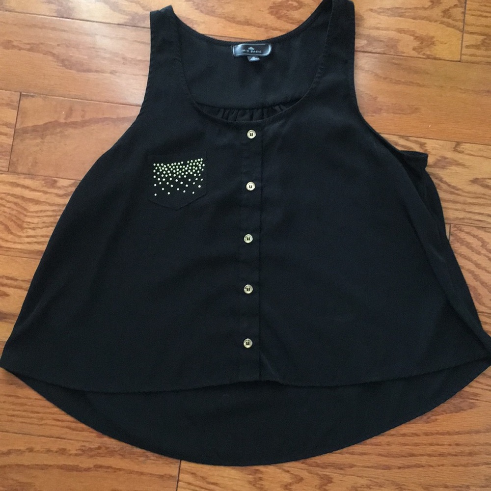 Black tank top
